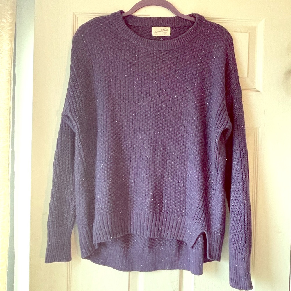 Purple pullover sweater